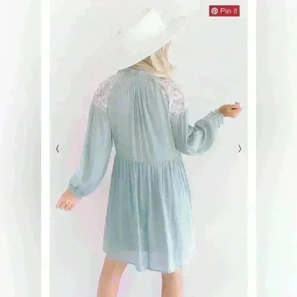 WOMENS LONG SLEEVE GONDOLA GORGEOUS BABYDOLL TUNIC DRESS SIZE SMALL - Picture 5 of 9